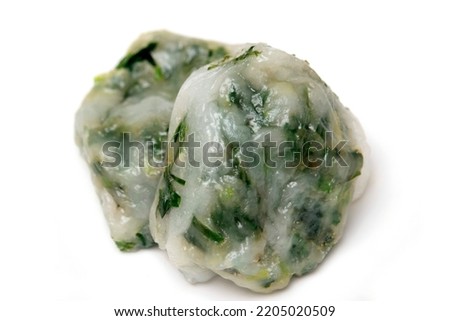 chinese chive dumplings, Ku Chai Kueh Royalty-Free Stock Photo #2205020509