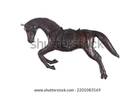 war horse isolated on white background