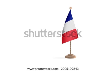 France flagpole with white space background image