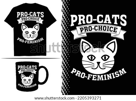 Cat Mom T-shirt Design Graphic Template