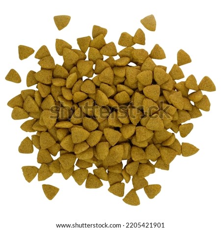 cat dog food triangle shape for catalog Royalty-Free Stock Photo #2205421901
