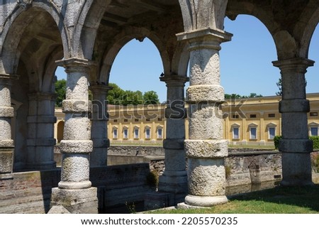 Exterior of the historic Villa Contarini at Piazzola sul Brenta, Padua province, Veneto, Italy