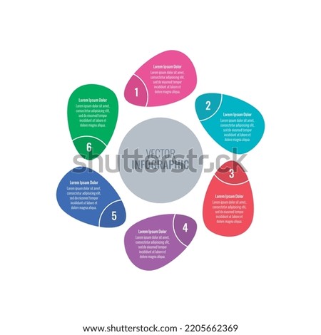 ring information template. six option informational templates. annual report, web, business, magazine, internet infographic template
