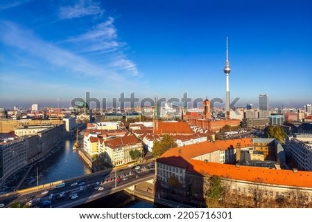 Skyline with tv Tower, Berlin, Germany 
