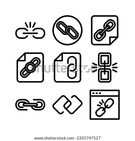 link icon or logo isolated sign symbol vector illustration - Collection of high quality black style vector icons
