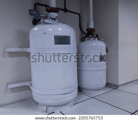 FM-200 Suppression Systems in Data Center Room Royalty-Free Stock Photo #2205765753