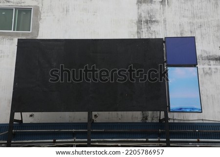 Billboard at the empty space beside the road can be used to add words