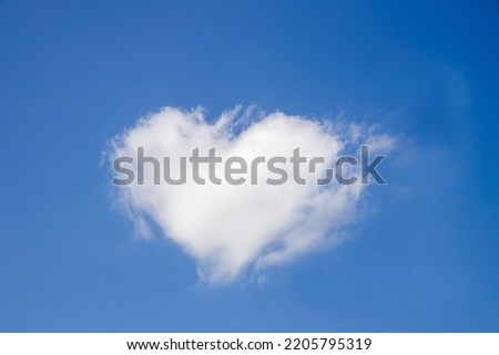 This is a picture of a heart-shaped cloud.