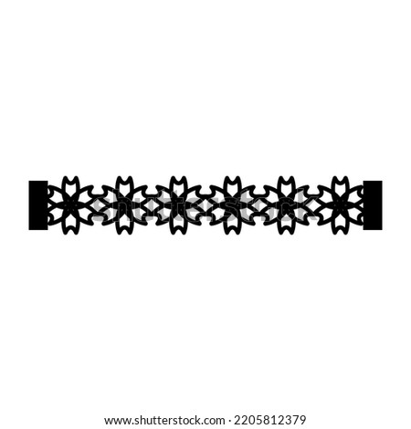Patterned Floral Bracelet Template for Cutting Machine and Jewelry Making
