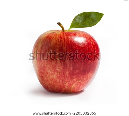 Apple white background picture. Red apple picture.