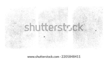 Grunge Urban Backgrounds set.Texture Vector.Dust Overlay Distress Grain ,Simply Place illustration over any Object to Create grungy Effect .abstract,splattered , dirty, texture for your design.  Royalty-Free Stock Photo #2205848411