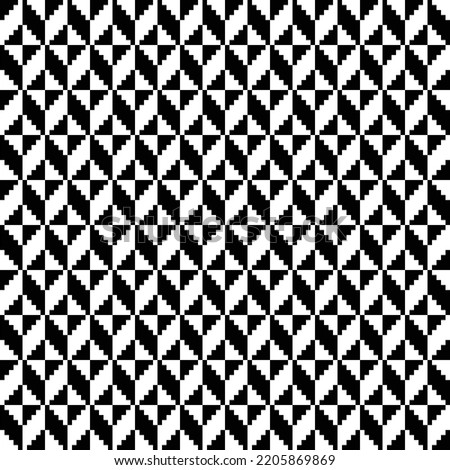 Abstract op art vector seamless pattern. Geometric illusion background. Eps 10. Trendy retro vintage style repeat design. 