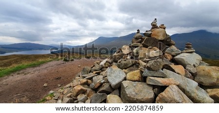 In the Highlands along the West Highland Way in Scotland  Royalty-Free Stock Photo #2205874859