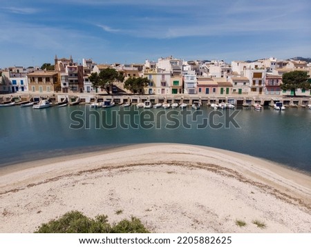 Sa Capella neighborhood, Porto Colom, Felanitx, Mallorca, Balearic Islands, Spain