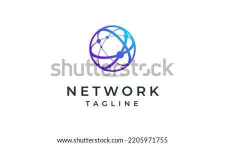 Global Network Logo | Technology Logo | Software Logo Design | Internet Vector Symbol Icon