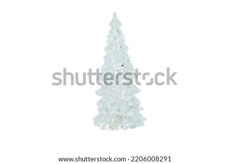 Crislat Christmas tree isolated on white background
