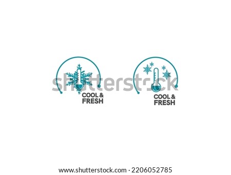 Cool and fresh icon vector design