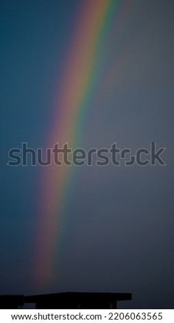 A beautiful rainbow picture after rain