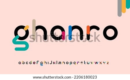 bold small alphabet letter logo design