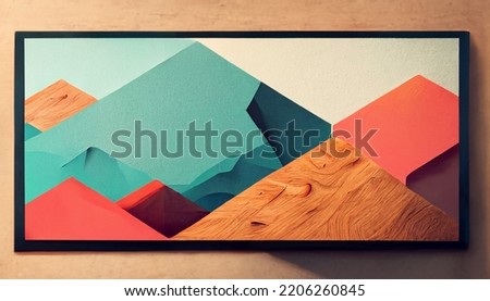 Abstract art for mockup background image template