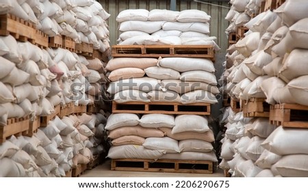 Grain warehouse in Africa, food crisis as a consequence of Ukraine war Royalty-Free Stock Photo #2206290675