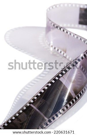 Film strip with the shadow