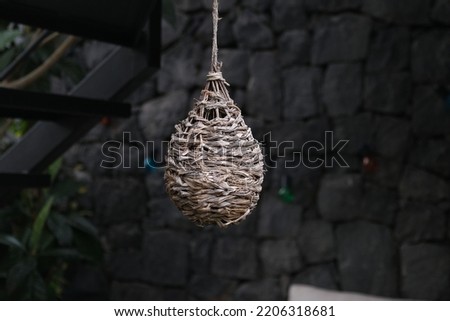 Decoration made of straw, centered sunshine