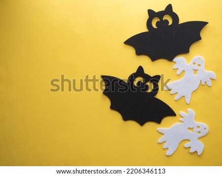 Halloween background with yellow color