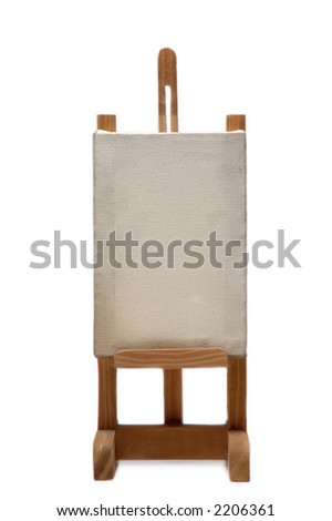 wood frame holder on white background