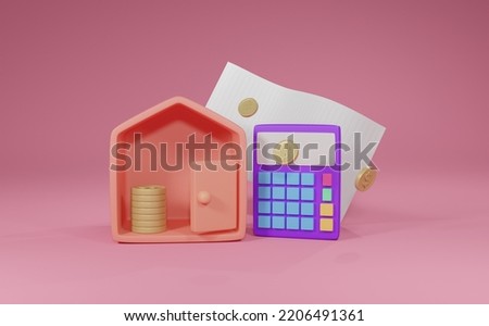 3d render of saving money concepts, keeping money or shopping online and online financial transactions. 3d rendering illustration