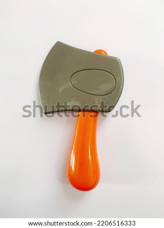 Axe toy isolated on white background