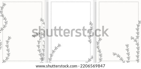 floral background set with space for text