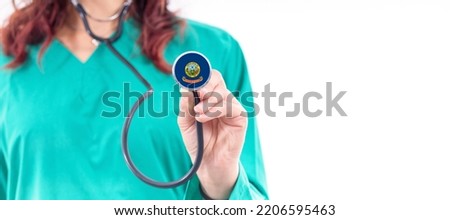 Idaho national healthcare system, Idaho female doctor with stethoscope
