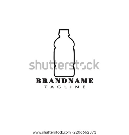 bottle logo icon design template modern vector