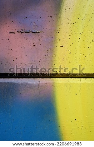 close-up colorful painted concrete wall background