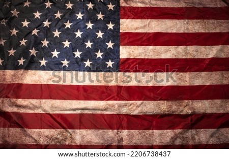 Vintage grunge effected USA flag making a clean wallpaper.