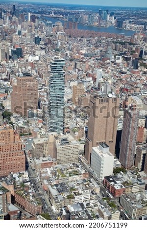 Aerial view of Manhattan, New York City, United States of America