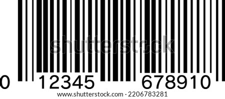 A barcode isolated vector illustration.