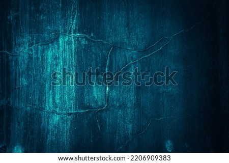 Dark blue and scary grunge wall concrete cement texture background