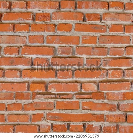 seamless texture of the red brick wall