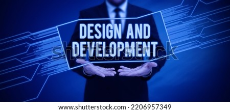 Inspiration showing sign Design And Development. Business concept Defining the Specification of Products and Services