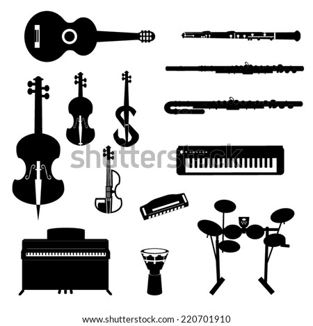 different musical instruments