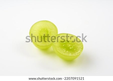 shine muscat fruits on white background Royalty-Free Stock Photo #2207091521