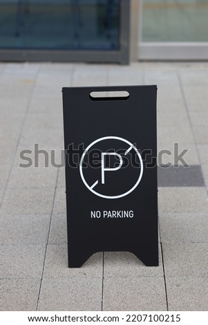 No Parking Sign on the street