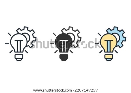 help idea icons  symbol vector elements for infographic web