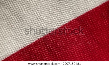 Detail macro image of the united states of america flag