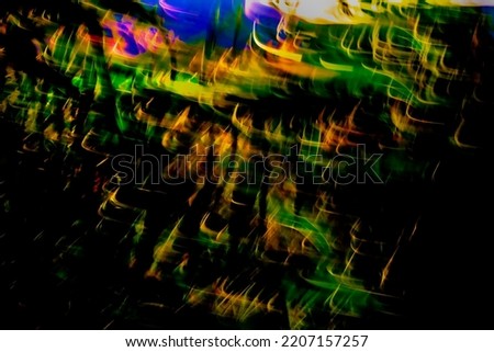 Abstract, motion blurred, vibrant mountainside vegetation background, texture