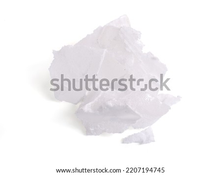 Medical Paraffin wax. Isolated on white background. Royalty-Free Stock Photo #2207194745