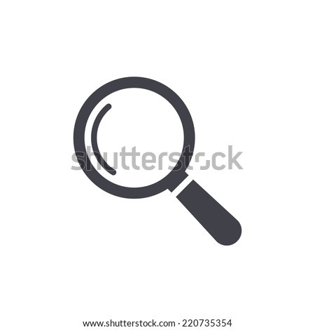 Magnify icon ,Vector illustration Royalty-Free Stock Photo #220735354