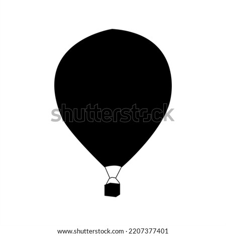 Hot Air Balloon Icon Logo Vector Illustration. Icon-Set. Suitable for Web Design, Logo, Application.